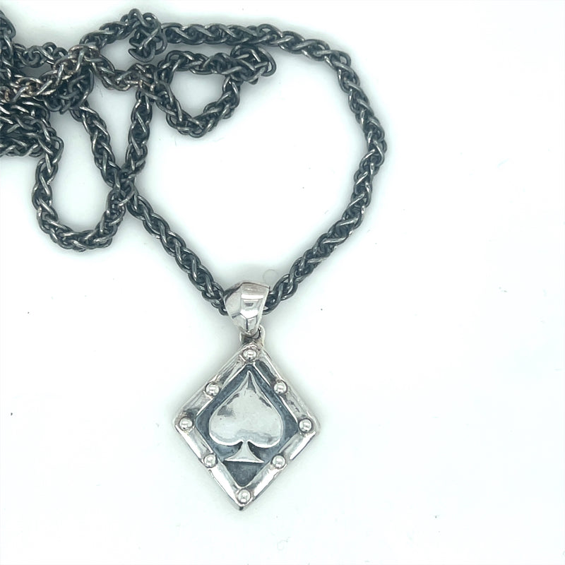 Poker Knight Pendant on Spiga Chain