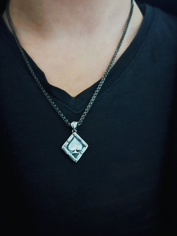 Poker Knight Pendant on Spiga Chain