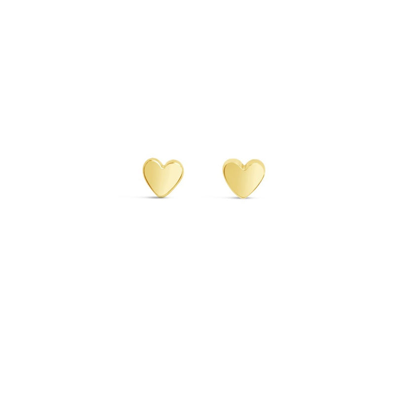 Heart Studs - Yellow Gold Vermeil