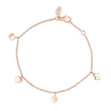 Charm Bracelet - Rose Gold Vermeil